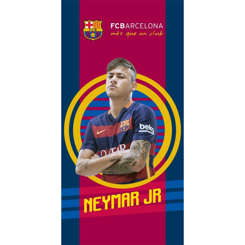 Pludmales dvielis 70x140 FC Barcelona Neymar FCB 9007 2120