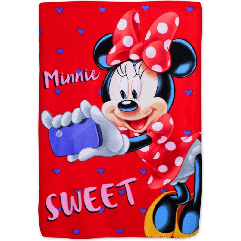 Flīsa sega 100x150 Mini Mouse 0767 Minnie Mouse bērnu pleds