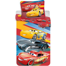 Kokvilnas gultas veļa 140x200 Cars Cars 4158 Lightning McQueen spilvendrāna 70x90