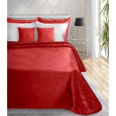 Akrila gultas pārklājs sega 160x240 Clara 670g/m2 sarkans sarkans izšuvums Pierre Cardin