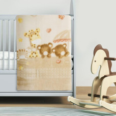Akrila sega 110x140 Baby 1 bēšs lācītis žirafe 600g/m2 Pierre Cardin
