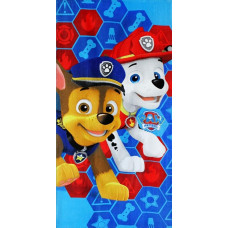 Pludmales dvielis 70x140 Paw Patrol Paw 3577 Suņu brigādes tornis bērniem