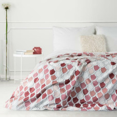 Mikrošķiedras sega 200x220 Kloe rozā balta