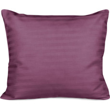 Satīna spilvendrāna 70x80, viršu roze, svītras, vienkrāsains Cizgili, damasts
