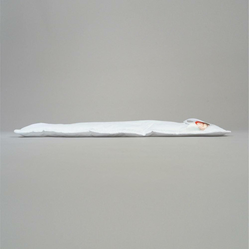 Bērnu antialerģisks spilvens 40x60 Babies plakans balts no mikrošķiedras 250g/m2