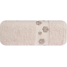 Dakota dvielis 50x90 pūderrozā 03 ziedi 450g/m2