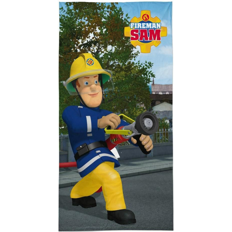 Pludmales dvielis 70x140 Fireman Sam 8226 darbībā Fireman Sam