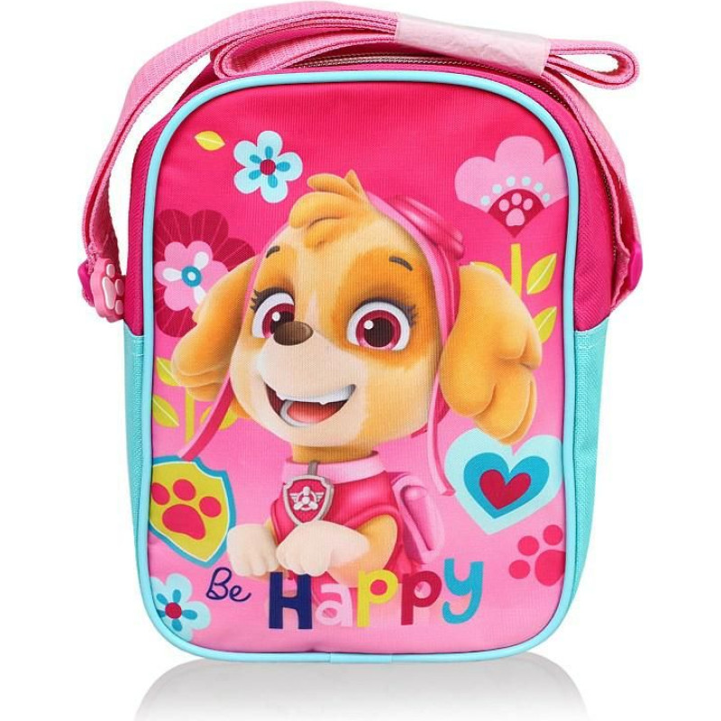 Viena plecu soma Paw Patrol Paw Skye Happy dog's hearts, rozā soma 7208