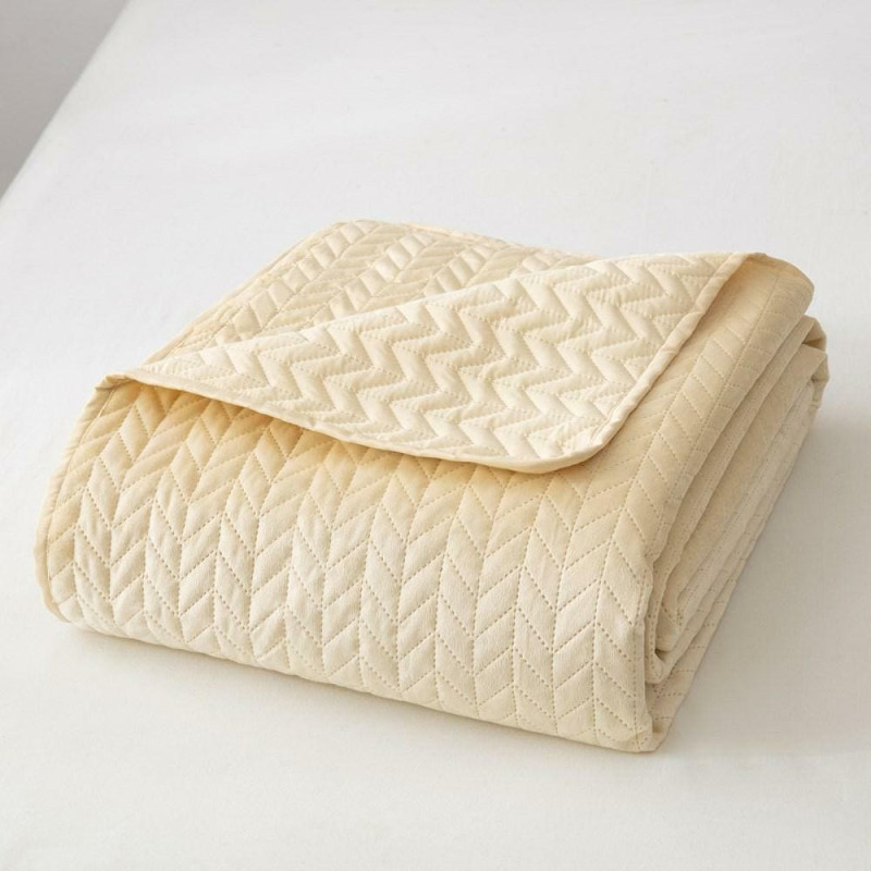 Stepēts krēsla pārvalks 70x150, bēšs velūrs Moxie