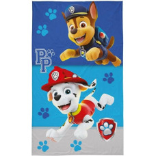 Bērnudārza dvielis 30x50 Paw Patrol Paw Chase Marshall suns ķepas zilas bērnu kokvilna 0670