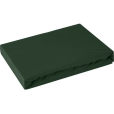 Džersija palags ar gumiju 90x200, tumši zaļš, augstajam matracim 25 cm, 125 g/m2