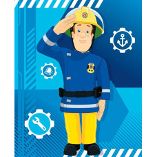 Flīsa sega 130x160 Fireman Sam 010 Fireman Sam 7568 zils bērnu flīsa pleds