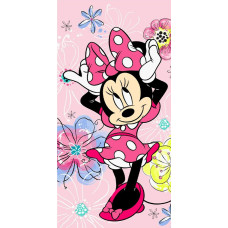 Pludmales dvielis 70x140 Mini Mouse 0776 Minnie Mouse kokvilna