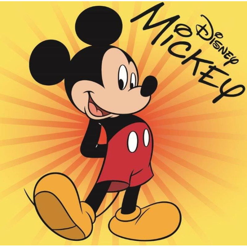 Bērnu dvielis 30x30 Mickey Mouse Kokvilnas Mikipele bērnudārzam 005