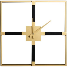 DEKORATĪVAIS PULKSTENIS 24 40X5X40 CM MELNS