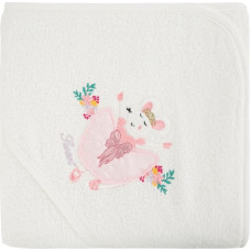 Bērnu dvielis 100x100 Baby 46 balta pele 450g/m2