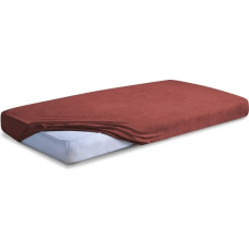 Frotē palags ar elastīgo joslu 220x200 ķieģeļsarkans 51 Premium