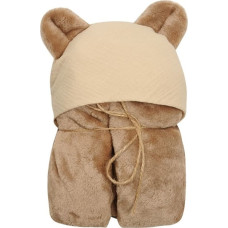 Koala Muslin sega 95x95 brūna ar Matex kapuci