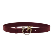 Pinko Love Birds Jewel Star H3 W 100125A111 burgundy belt