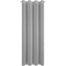 Adela tērauda aizkars 140x250, gatavs ar cilpām, izgatavots no viegla puscaurspīdīga auduma no savīta diega