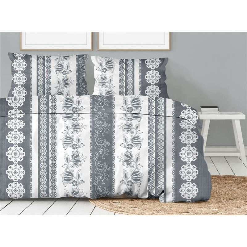Kokvilnas gultas veļa 160x200 Elegancka Bielbaw 23