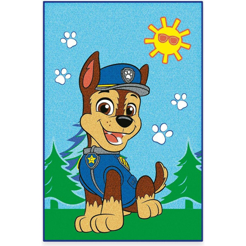 Bērnu paklājs 50x75 Paw Patrol zils paklājiņš H24