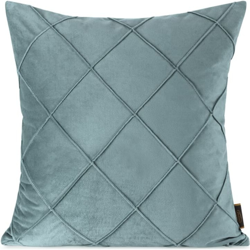 Dekoratīvā spilvendrāna 45x45 Nala 2 zila ar samtu