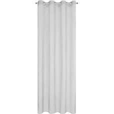 Gatavs aizkars Abi 140x250 balts ar cilpām