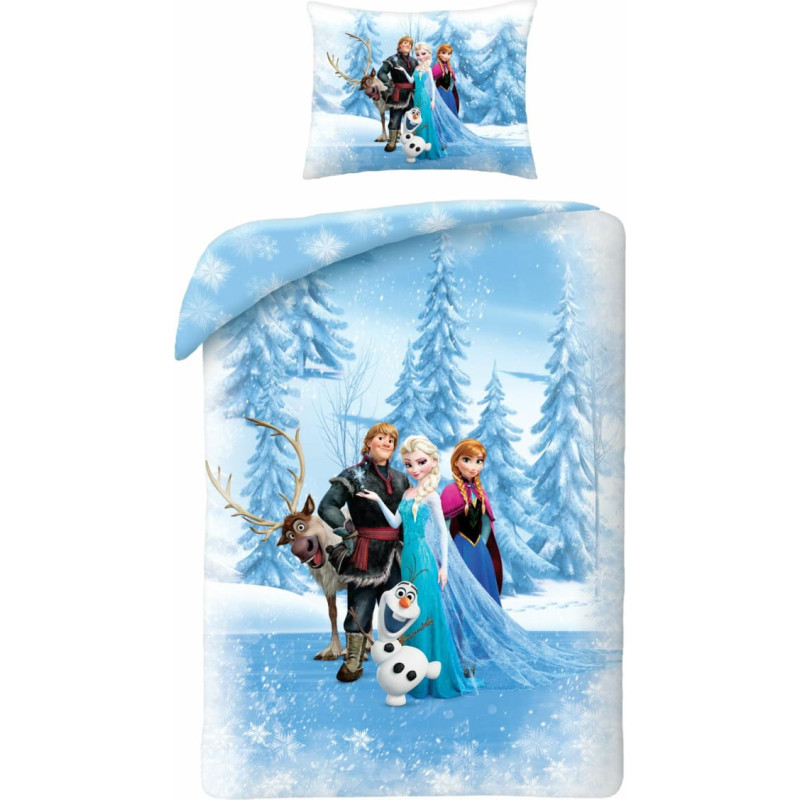 Kokvilnas gultas veļa 160x200 Frozen Frozen Kids 12