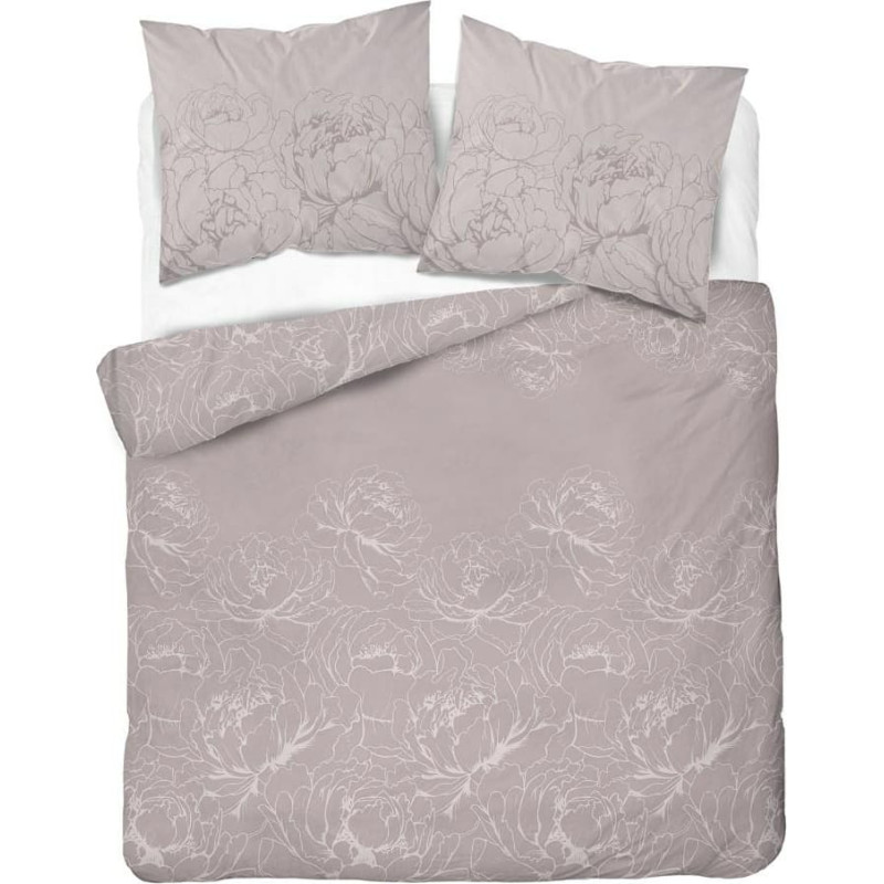 Kokvilnas gultasveļa 180x200 smilškrāsas ziedi 4844 A Kokvilna 74