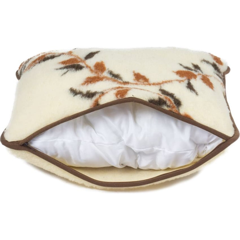 Merino vilnas spilvens 40x70 Mena brūns Rehabilitācijas līdzekļi, gultas veļa, sasilšanas līdzekļi