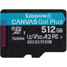 Atmiņas karte Kingston Canvas Go! Plus microSDXC 512GB