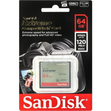 SanDisk Compact Flash Extreme 64GB UDMA7 (transfer 120MB|s)