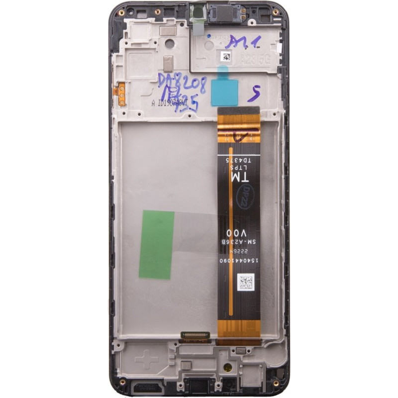 LCD display +Touch Unit + Front Cover Samsung A236 Galaxy A23 5G Black (Service Pack)