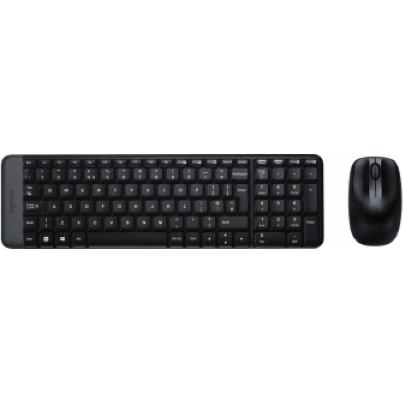 Logitech MK 220 Bezvadu Komplekts Klaviatūra + Pele Melns (ENG)