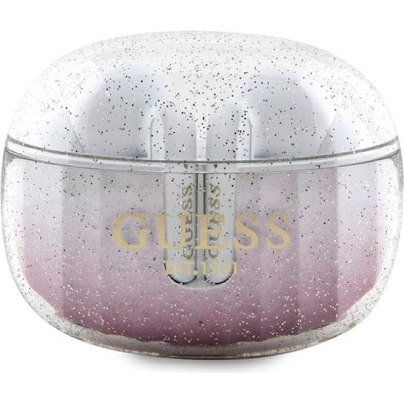 Guess Bluetooth earphones GUTWSHDGKEEP TWS GLITTER GRADIENT pink