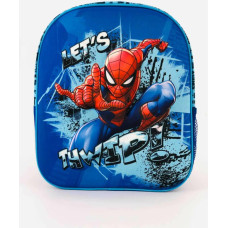 3D bērnudārza mugursoma Spiderman 4 zili sarkana P24
