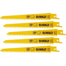 Dewalt-Akcesoria 5 bajonetes zāģa asmeņu komplekts metālam 14T, garums 152mm, DEWALT [DT2356-QZ] ar kobaltu