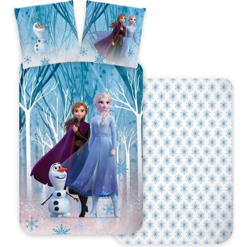 Aptex Kokvilnas gultas veļa 100x135 Saldēta zila spilvendrāna 40x60 gultiņai