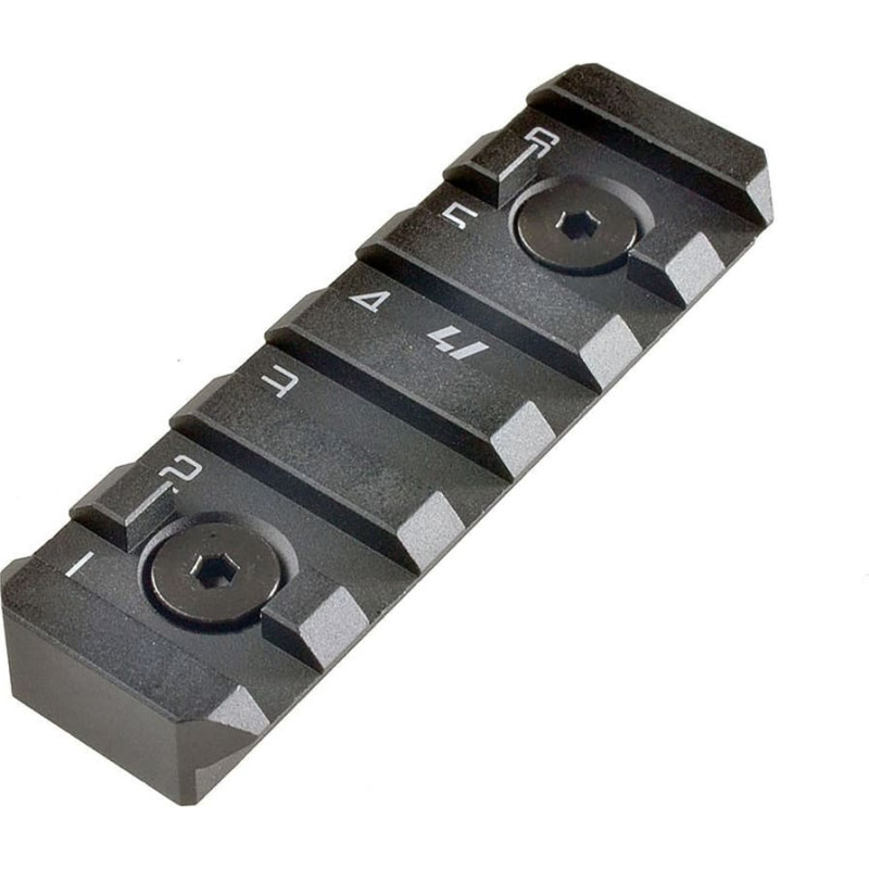 Strike Industries - LINK KeyMod & M-Lok Rail 6 sloti - melni