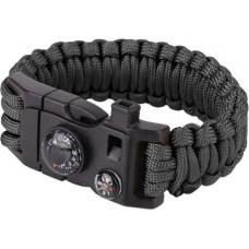 101 Inc. - Paracord Survival aproce - 9" - melna