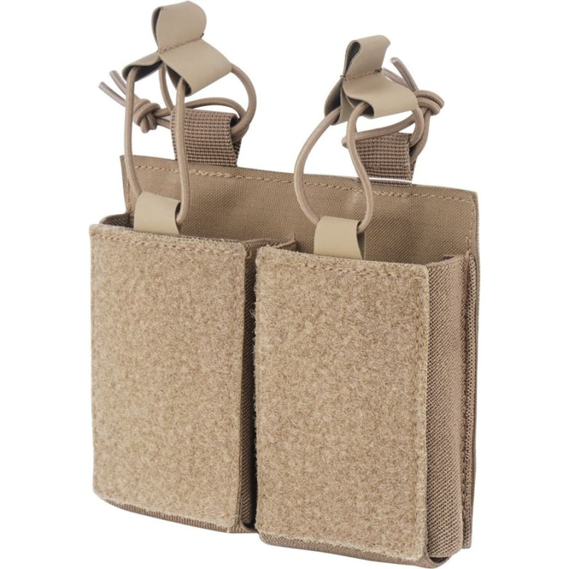 Mil-Tec - AR15 Mag turētājs ar āķa un cilpas paneli - Double - Dark Coyote - 13496201