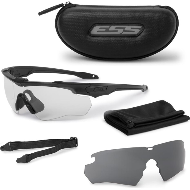 ESS - Crossblade 2LS komplekts - melns - Clear & Smoke