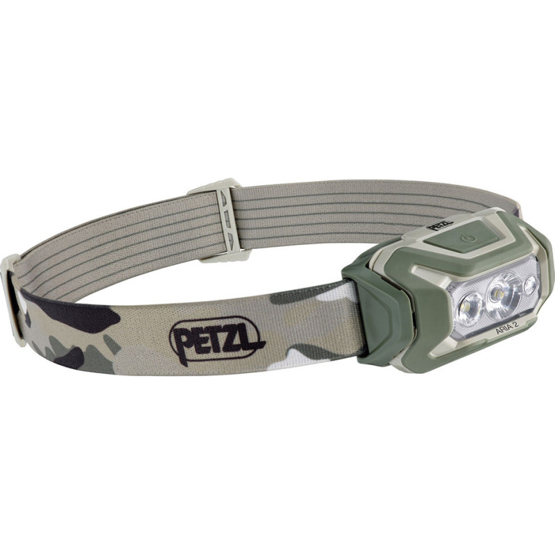 Petzl - Aria 2 LED galvas zibspuldze - 450 lm - RGB - Zaļa / maskēšanās - E070BA01