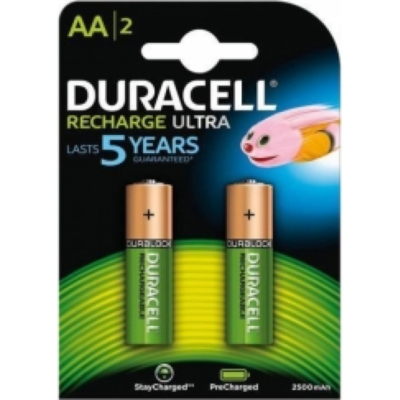 Duracell Precharged HR6 2500MAH ALWAYS READY Blistera iepakojumā 2gb.