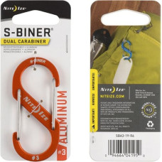 Nite Ize - S-Biner® alumīnija dubultā karabīne #3 - oranža - SBA3-19-R6