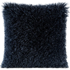 Dekoratīvā spilvendrāna 45x45 Sana, samts ar tumši zilu šalli