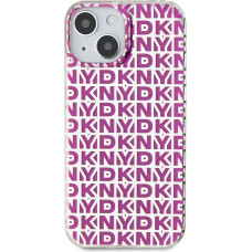 Dkny PC|TPU Repeat Pattern Case for iPhone 15 Pink