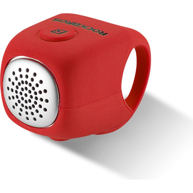 Rockbros Elektroniskais velosipēda zvans silikona korpusā - sarkans