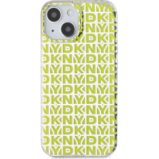 Dkny PC|TPU Repeat Pattern Case for iPhone 15 Yellow